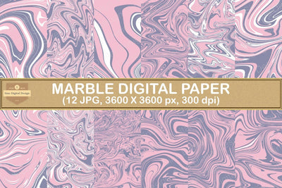 Pastel Marble Digital Papers Backgrounds Digital Pattern SineDigitalDesign 