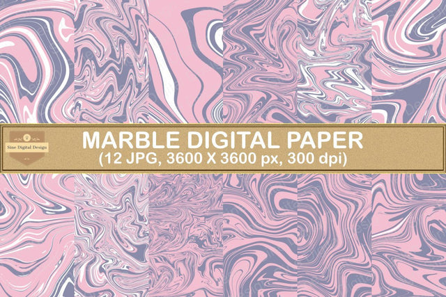 Pastel Marble Digital Papers Backgrounds Digital Pattern SineDigitalDesign 