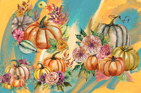 Pastel Pumpkin Sublimation Clipart Vol-2 Sublimation Jagonath Roy 