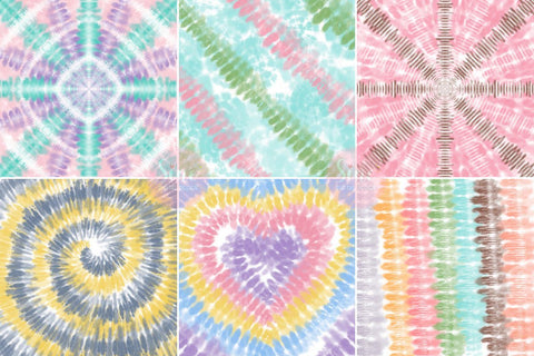 Pastel Tie Dye Digital Paper Background Pack Digital Pattern SineDigitalDesign 