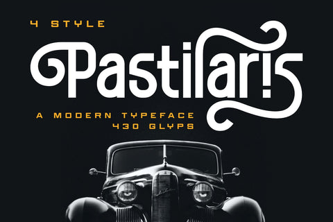 Pastilaris - a Modern Typeface Font Dumadistyle 