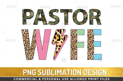 Pastor wife Sublimation Design Sublimation Regulrcrative 