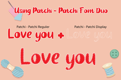 Patchi Patchi - Display Font Font Attype studio 