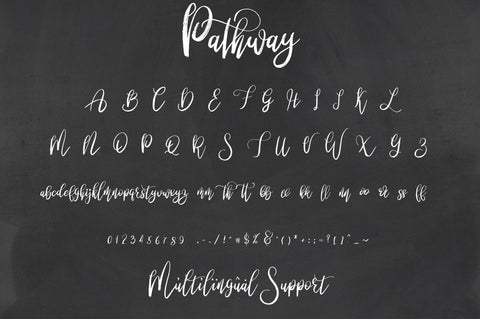 Pathway script - 2 styles Font VPcreativeshop 