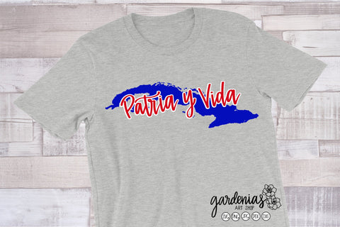 Patria y Vida Cuba Map SVG Cut File SVG Gardenias Art Shop 