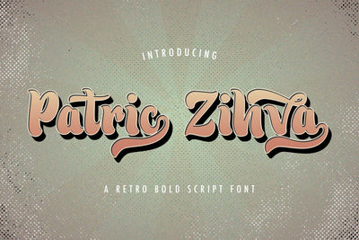 Patric Zihva - Retro Bold Script Font Font StringLabs 