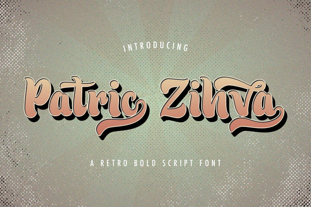 Patric Zihva - Retro Bold Script Font Font StringLabs 