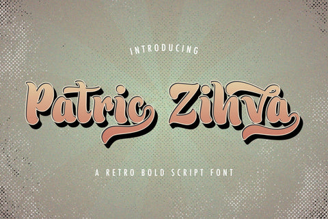 Patric Zihva - Retro Bold Script Font Font StringLabs 