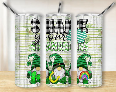 Patrick's Day Gnome 20oz Skinny Tumbler PNG, Sublimation Design Download Sublimation BouDesign 