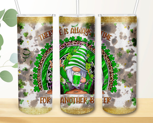 Patrick's Day Gnomes Tumbler Design, Lucky Vibes, Irish Tumbler 20oz, PNG Tumbler, Digital Tumbler Wrap png Sublimation sassyprint 