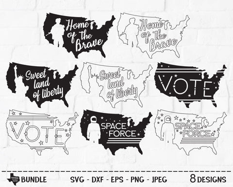 Patriotic Bundle | Patriotic SVG SVG Texas Southern Cuts 