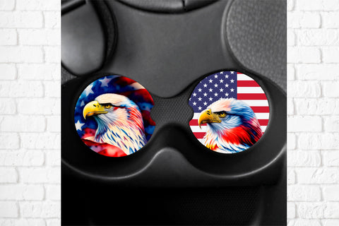 Patriotic car coaster sublimation | Patriotic keychain Sublimation Svetana Studio 