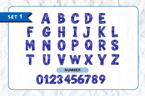 Patriotic Doodle Alphabet Bundle with Hand Drawn Clipart Font Regulrcrative 