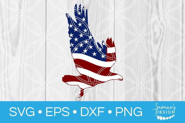 Patriotic Eagle SVG SavanasDesign 