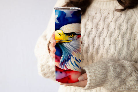 Patriotic eagle tumbler | 4th of july tumbler sublimation Sublimation Svetana Studio 