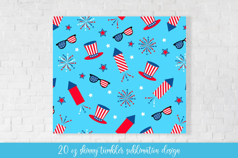Patriotic Fireworks Tumbler Wrap Sublimation. 4th of July Tumbler Sublimation LaBelezoka 
