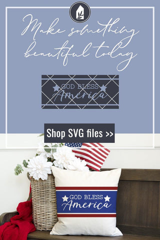 Patriotic Front Door SVG | God Bless America SVG SVG LilleJuniper 