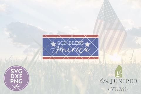 Patriotic Front Door SVG | God Bless America SVG SVG LilleJuniper 