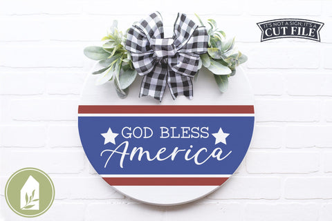 Patriotic Front Door SVG | God Bless America SVG SVG LilleJuniper 