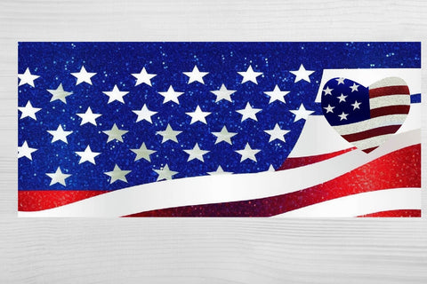 Patriotic Glass Can Full Wrap. Beer Glass Can Wrap. 4th of July Sublimation PNG. Sublimation Samaha Design 