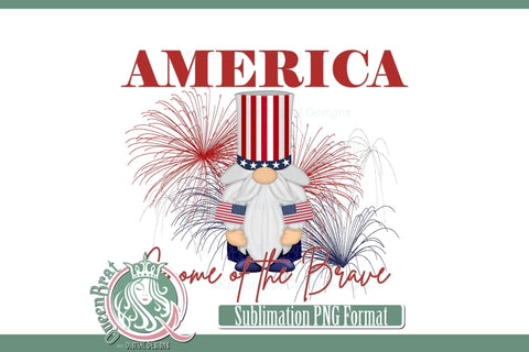 Patriotic Gnome Sublimation Bundle Sublimation QueenBrat Digital Designs 