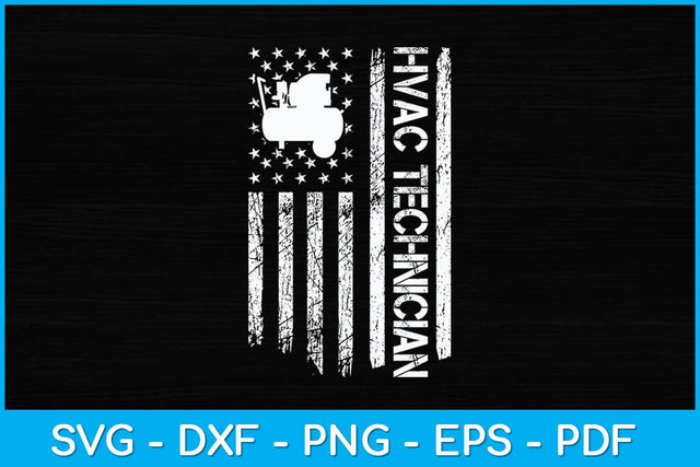 Patriotic HVAC Technician US Flag AC Repairman Svg Design SVG artprintfile 