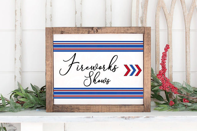 Patriotic July USA SVG cut files Farmhouse sign designs Cricut cut files home decor, fireworks, sublimation, silhouette, printables, cutting files, vector art, quotes SVG Farmstone Studio Designs 