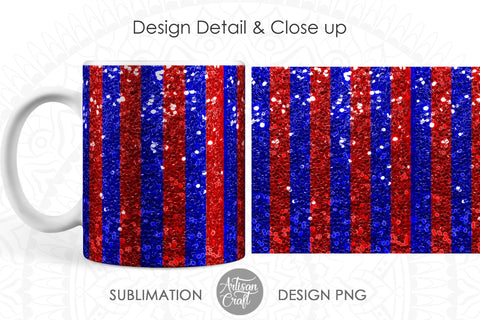 Patriotic mug sublimation Designs for 11 oz SVG Artisan Craft SVG 