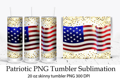Patriotic PNG Tumbler Sublimation. 20 oz skinny tumbler. Patriotic Tumbler Sublimation design. SVG Samaha Design 