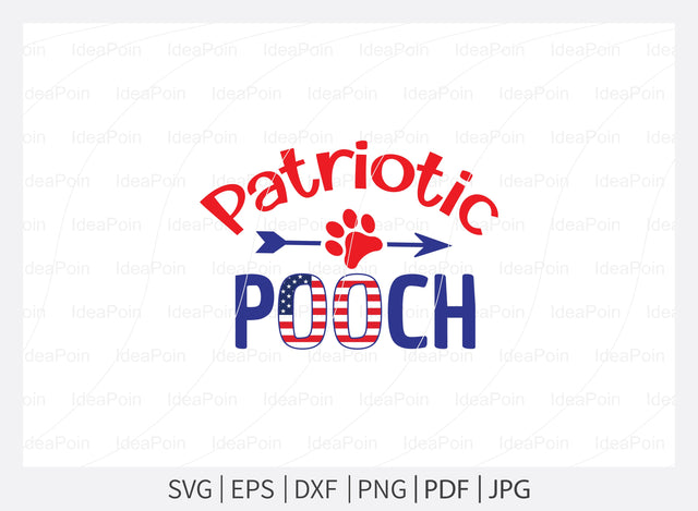 Patriotic pooch svg, Patriotic Dog Bandanas svg, Dog Bandana Designs, Patriotic svg, 4th Of July svg, Dog Bandana svg, Dog svg Quotes, Dog Bandana Sayings svg SVG Dinvect 