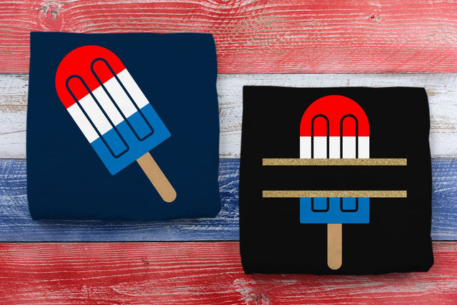 Patriotic Popsicle and Split SVG SVG Designed by Geeks 