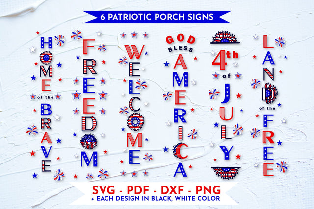 Patriotic porch sign svg Welcome, 4th of july SVG Angelina Semenova 