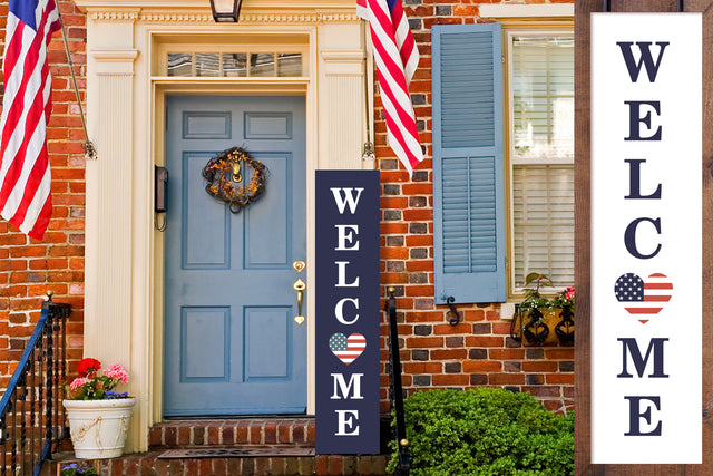 Patriotic Porch sign Welcome SVG SVG Klava P 