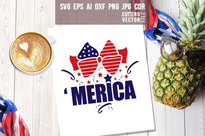 Patriotic Ribbon SVG SVG VectorSVGdesign 