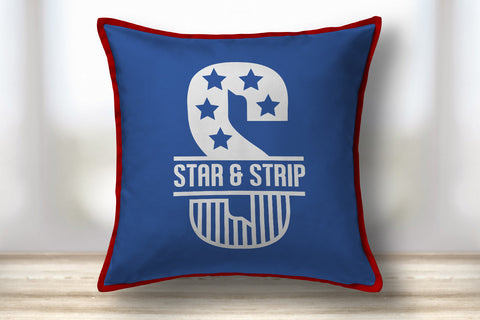 Patriotic Split Alphabet A-Z Bundle svg eps ai png pdf SVG zafrans studio 