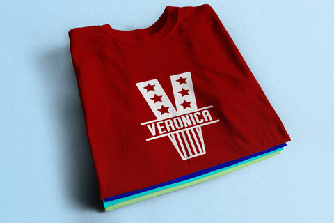 Patriotic Split Alphabet A-Z Bundle svg eps ai png pdf SVG zafrans studio 