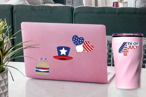 Patriotic Stickers Bundle Png Files Sublimation zafrans studio 