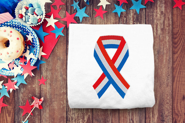 Patriotic Striped Ribbon Mini Embroidery Embroidery/Applique DESIGNS Risa Rocks It 