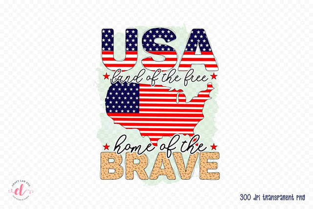 Patriotic Sublimation Design - USA PNG Sublimation CraftLabSVG 