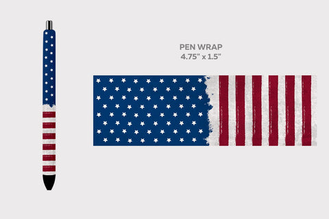 Patriotic sublimation wrap, Patriotic tumbler, USA flag tumbler mug pen Sublimation KMarinaDesign 