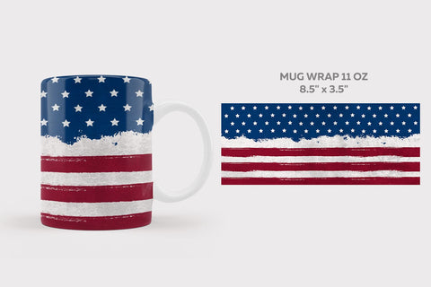 Patriotic sublimation wrap, Patriotic tumbler, USA flag tumbler mug pen Sublimation KMarinaDesign 