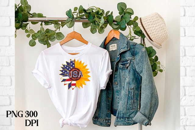 Patriotic sunflower | USA sublimation Sublimation Svetana Studio 