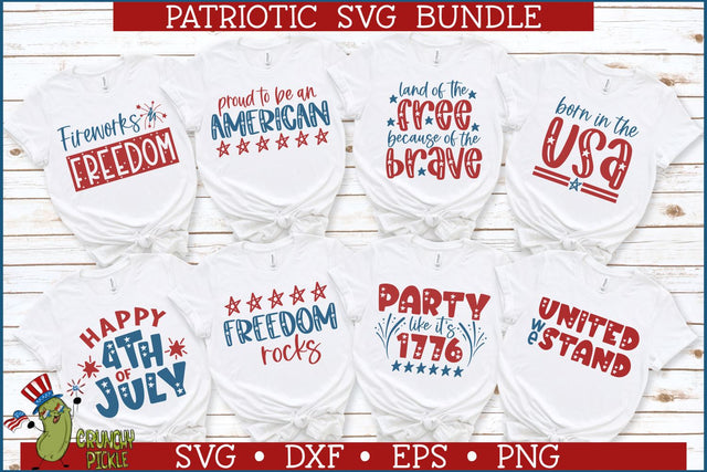 Patriotic SVG Bundle / 4th of July SVG Files SVG Crunchy Pickle 