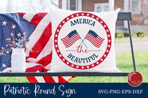 Patriotic SVG Bundle-4th of July SVG-Round Sign Bundle SVG Linden Valley Designs 