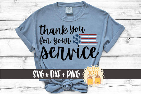 Patriotic SVG | Thank You For Your Service SVG Cheese Toast Digitals 