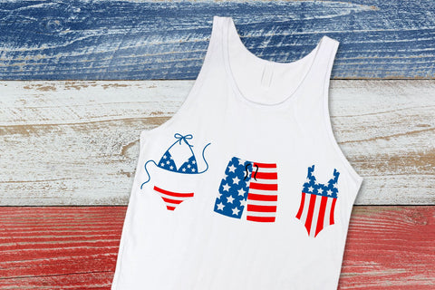 Patriotic Swimwear SVG SVG Designed by Geeks 