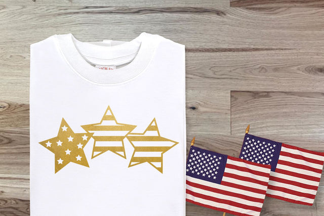 Patriotic Triple Stars SVG SVG Designed by Geeks 
