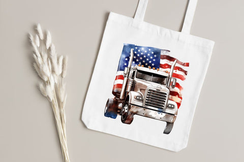 Patriotic Truck Sublimation Clipart Bundle Sublimation Regulrcrative 