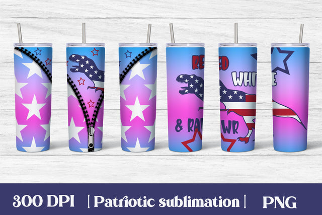 Patriotic tumbler design | 4th of july tumbler design Sublimation Svetana Studio 