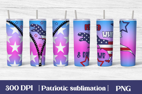 Patriotic tumbler design | 4th of july tumbler design Sublimation Svetana Studio 